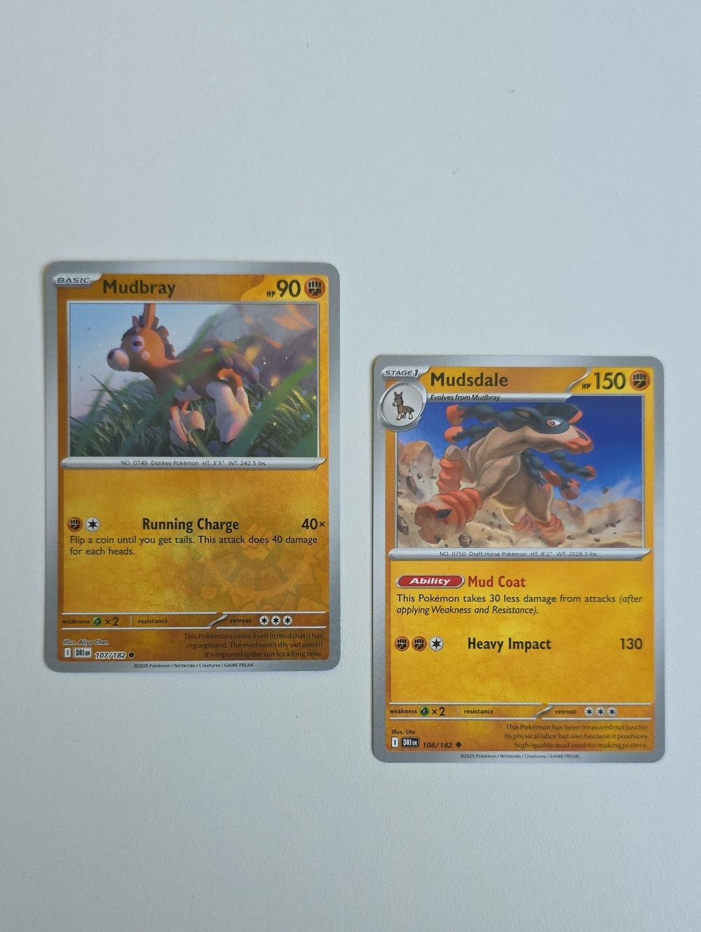 Pokemon Mudbray And Mudsdale Card
